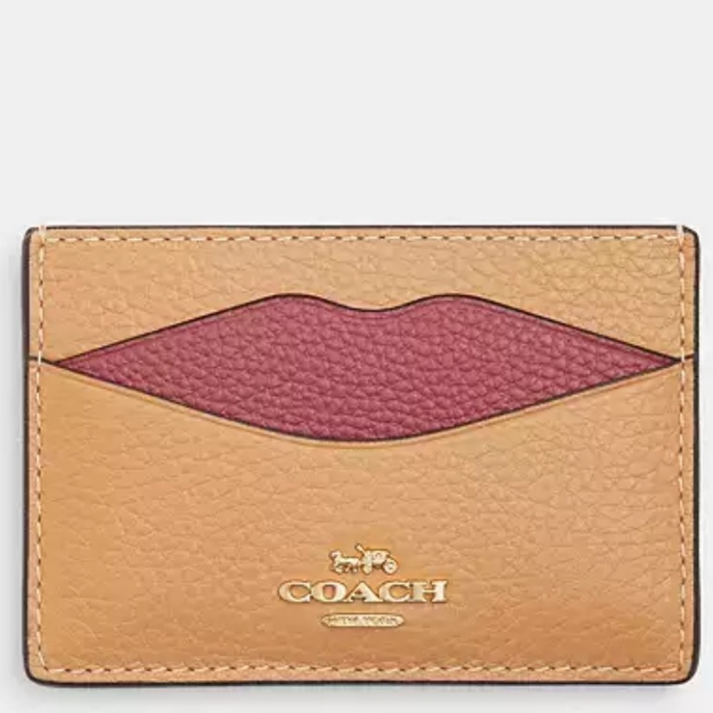 Coach Lip Card Case nwt in packaging